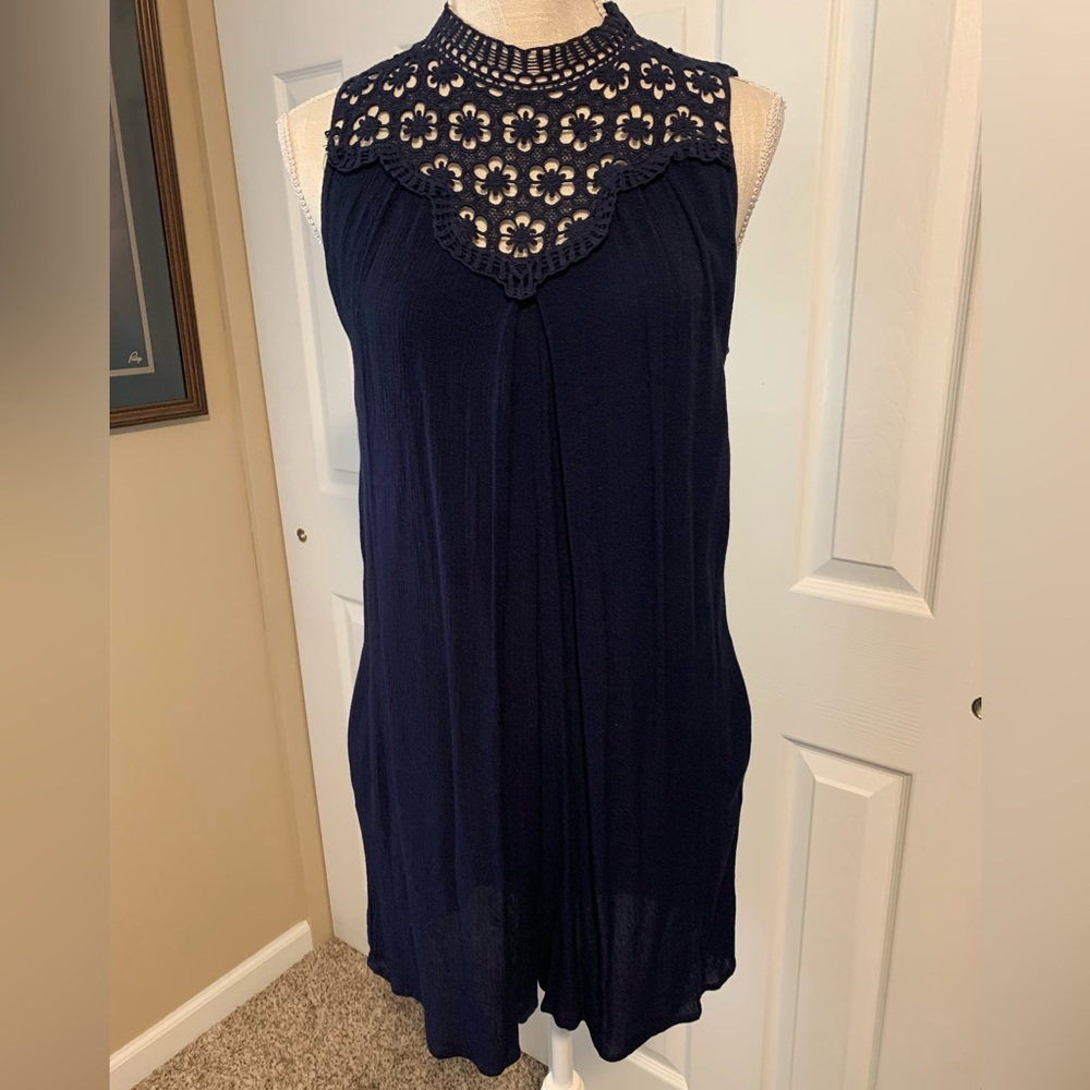 Navy blue romper